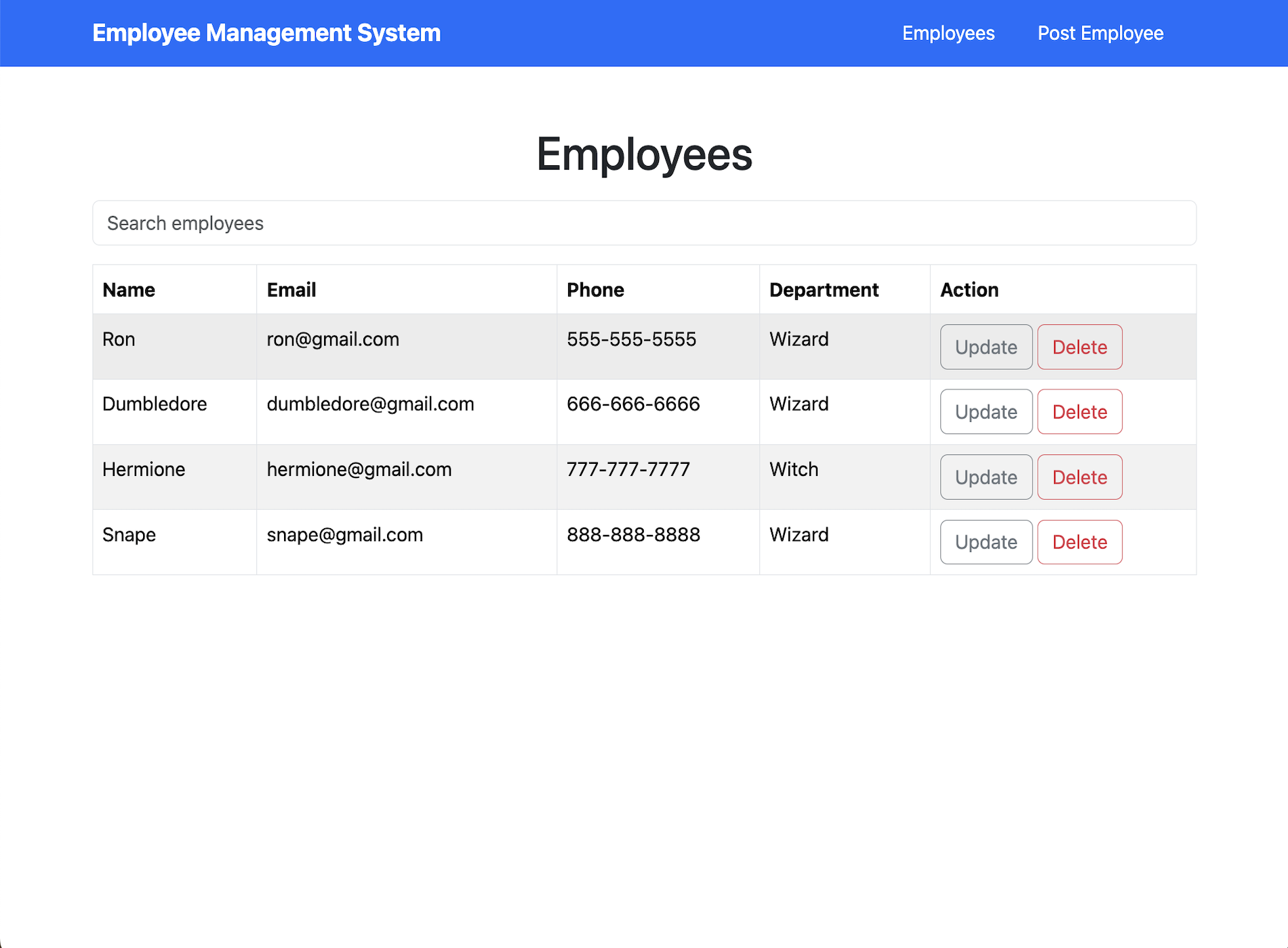 Employee Tracker App